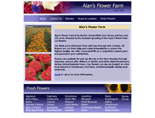 Tablet Screenshot of alansflowerfarm.com